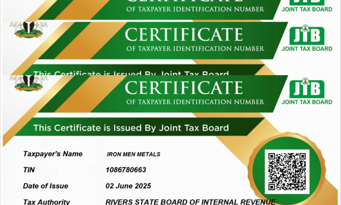 TIN certificates