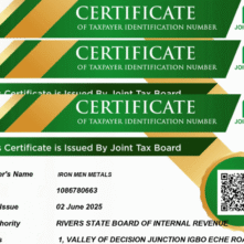 TIN certificates